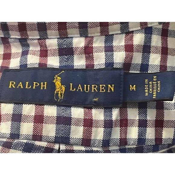 Polo Ralph Lauren Mens Multicolor Long Sleeve Collared Button Front Shirt Size M - Picture 5 of 7